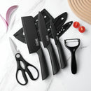 3Pcs-Set Stainless Steel Kitchen Knives, Household Fruit Knives and Tool Sets, Cutting Knives, with Knife Covers
