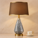 Minimalist marble and ceramic table lamp