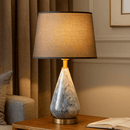 Minimalist marble and ceramic table lamp