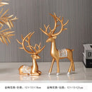2 Pieces Geometric Reindeer Sculpture