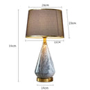 Minimalist marble and ceramic table lamp