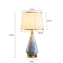 Minimalist marble and ceramic table lamp