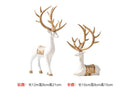 2 Pieces Geometric Reindeer Sculpture