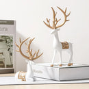 2 Pieces Geometric Reindeer Sculpture