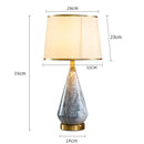 Minimalist marble and ceramic table lamp