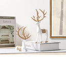 2 Pieces Geometric Reindeer Sculpture
