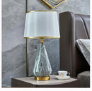 Minimalist marble and ceramic table lamp
