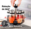 Conjunto de frascos - Aço Inox