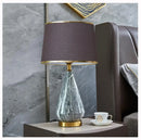 Minimalist marble and ceramic table lamp