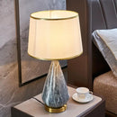 Minimalist marble and ceramic table lamp