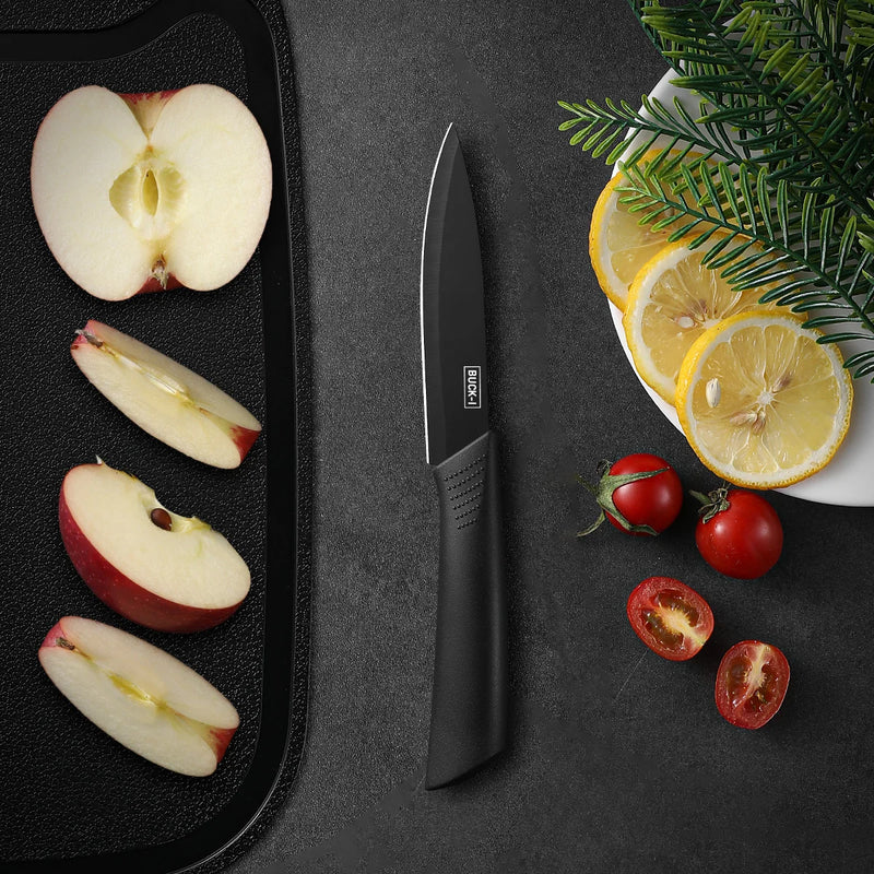 3Pcs-Set Stainless Steel Kitchen Knives, Household Fruit Knives and Tool Sets, Cutting Knives, with Knife Covers