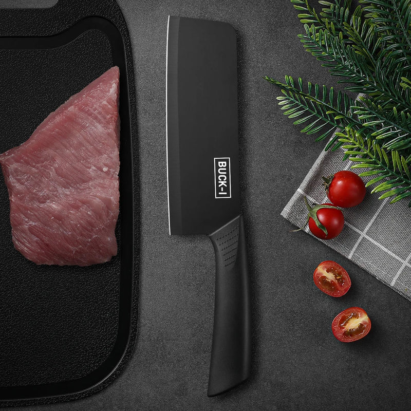 3Pcs-Set Stainless Steel Kitchen Knives, Household Fruit Knives and Tool Sets, Cutting Knives, with Knife Covers