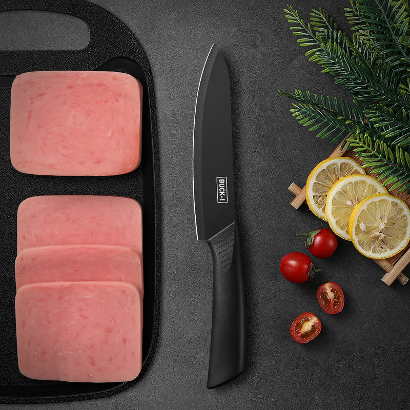 3Pcs-Set Stainless Steel Kitchen Knives, Household Fruit Knives and Tool Sets, Cutting Knives, with Knife Covers