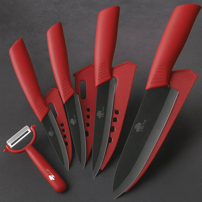 Conjunto de facas de cerâmica para cozinha