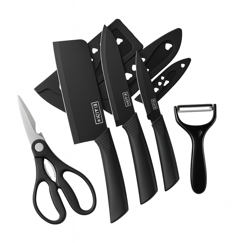Kit de facas Antiaderente - Black Lux