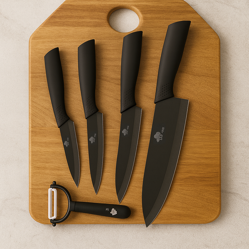 Conjunto de facas de cerâmica para cozinha