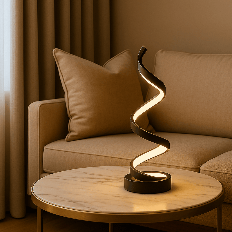Spiral table lamp