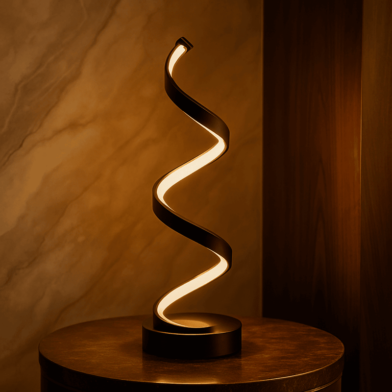 Spiral table lamp