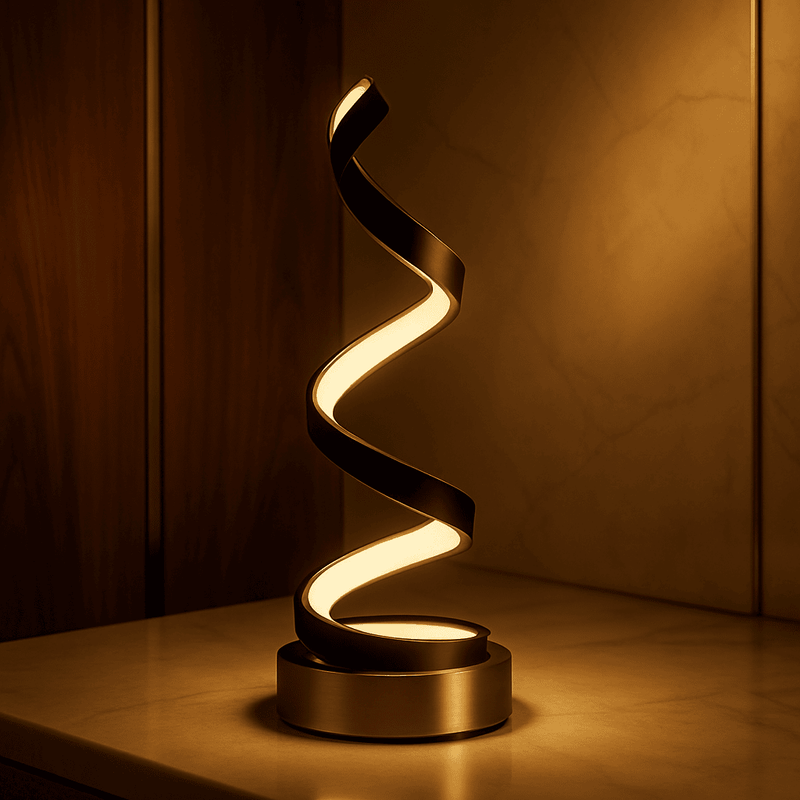 Spiral table lamp