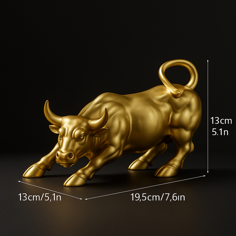 Escultura Touro Dourado Wall Street