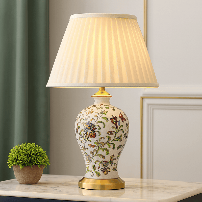 Retro Chinese ceramic table lamp