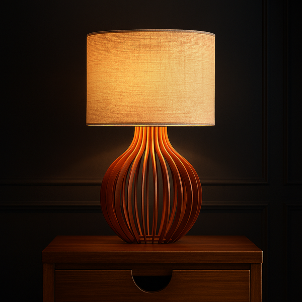 Abajur Decorativo de MDF - Luzê