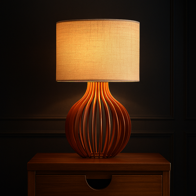 Abajur Decorativo de MDF - Luzê