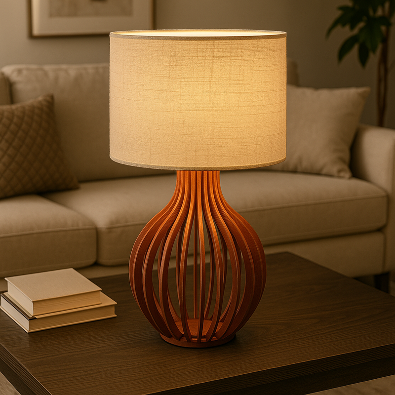 Abajur Decorativo de MDF - Luzê