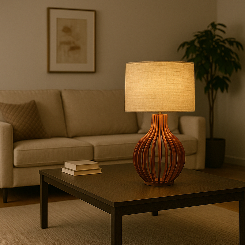 Abajur Decorativo de MDF - Luzê