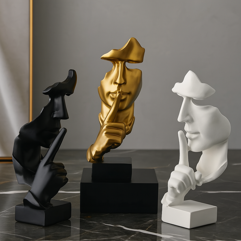 Escultura do Silêncio - Silence is Gold