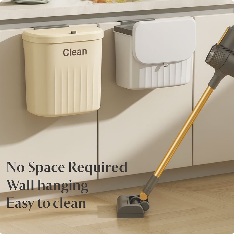 Hanging kitchen trash can