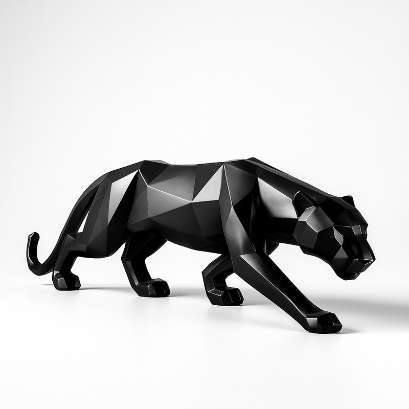 Estátua de Leopardo em Resina