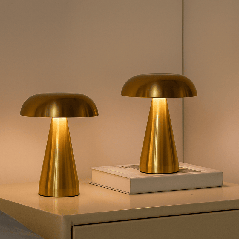 Retro mushroom table lamp