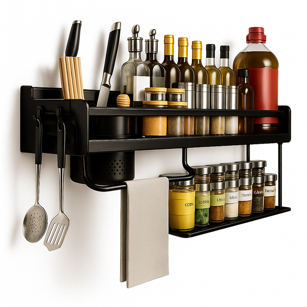 Prateleira de cozinha em aço inoxidável - NobleSpace