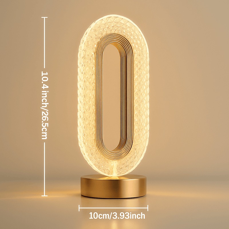 Luminária Mesa LED Cristal - Luxelux