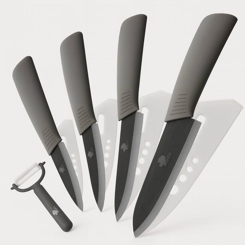 Conjunto de facas de cerâmica para cozinha