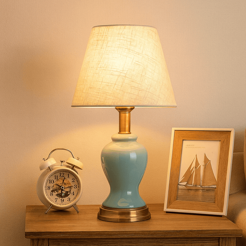 Retro Chinese ceramic table lamp