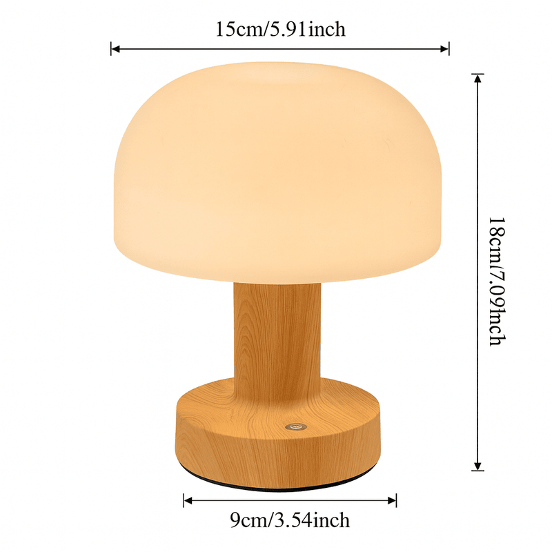 LED table lamp with touch sensor