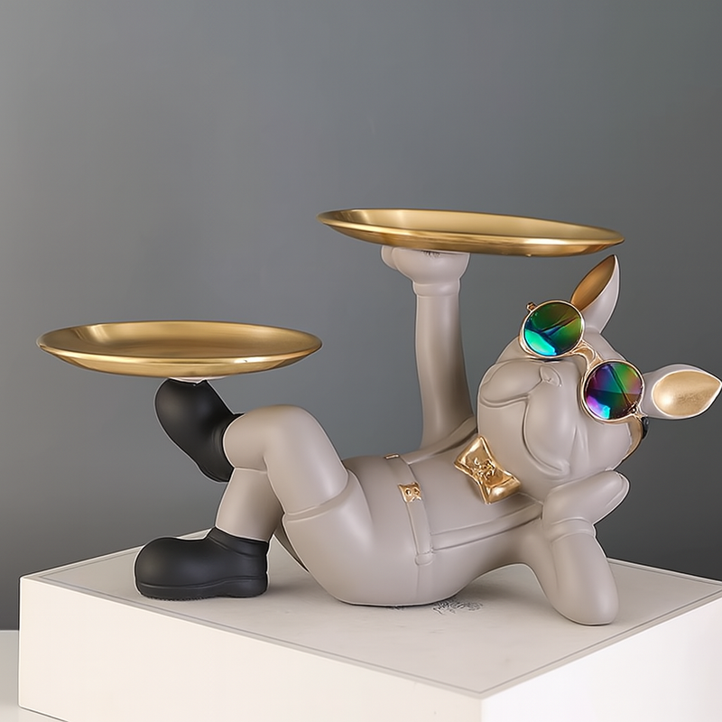 Decorative Bulldog Statue for Home