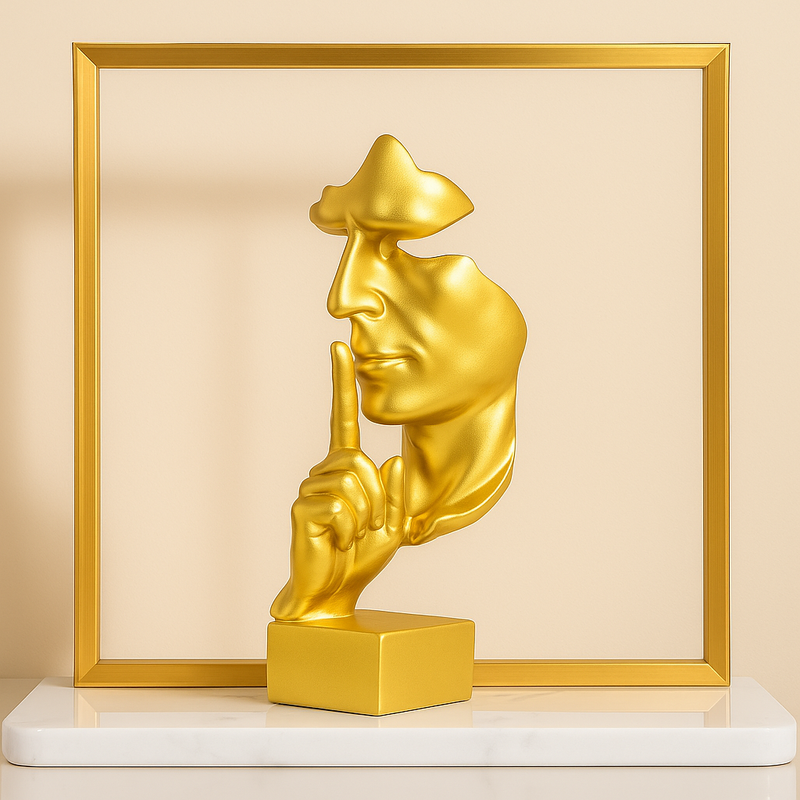 Escultura do Silêncio - Silence is Gold