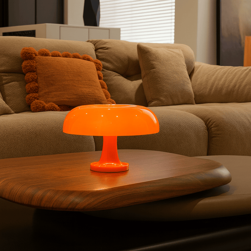 Minimalist mushroom table lamp