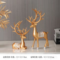 2 Pieces Geometric Reindeer Sculpture