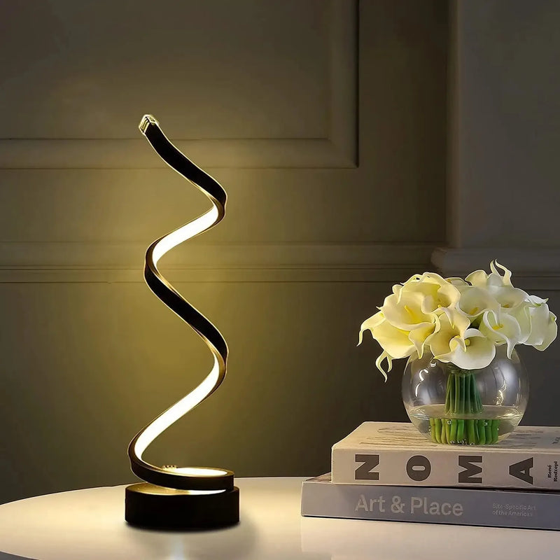Spiral table lamp