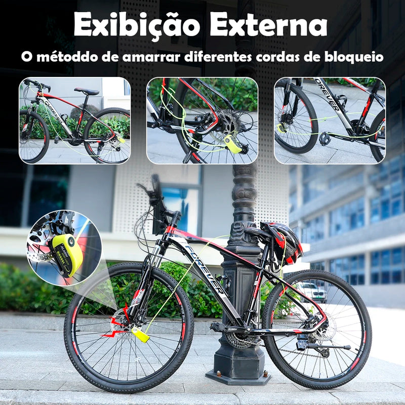 Cadeado e alarme de Segurança para Motocicleta - Disk Lock