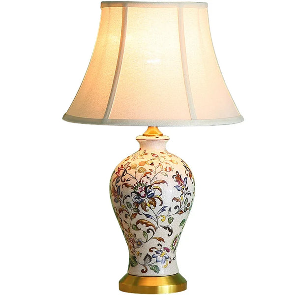 Retro Chinese ceramic table lamp