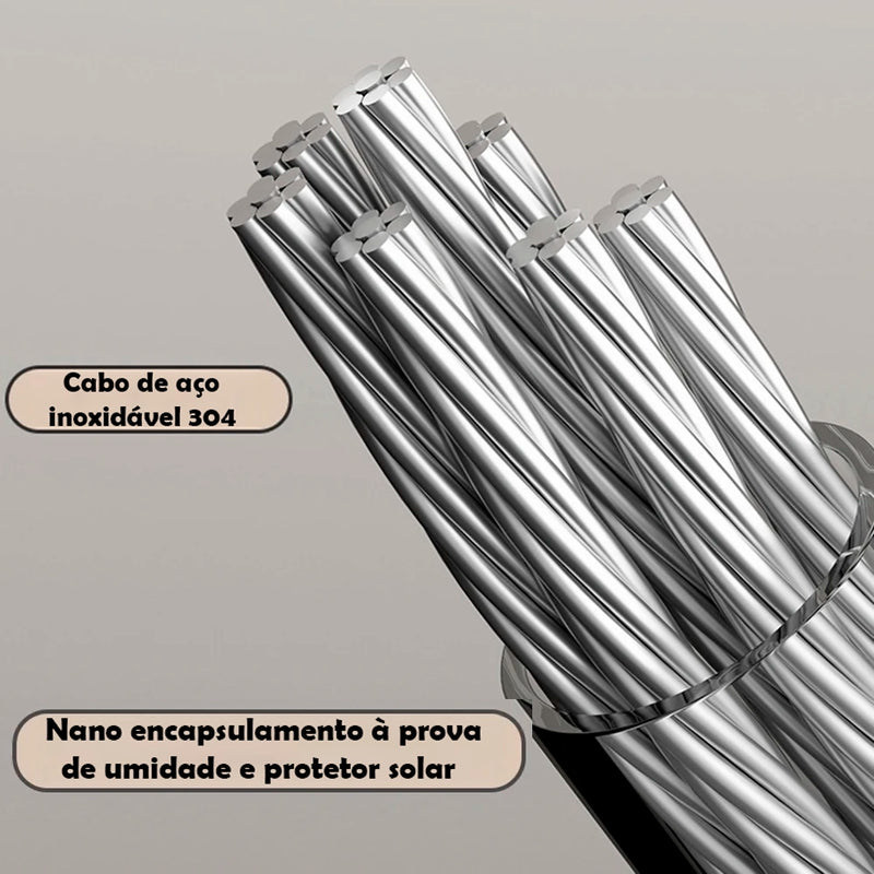 Varal Retrátil Inox