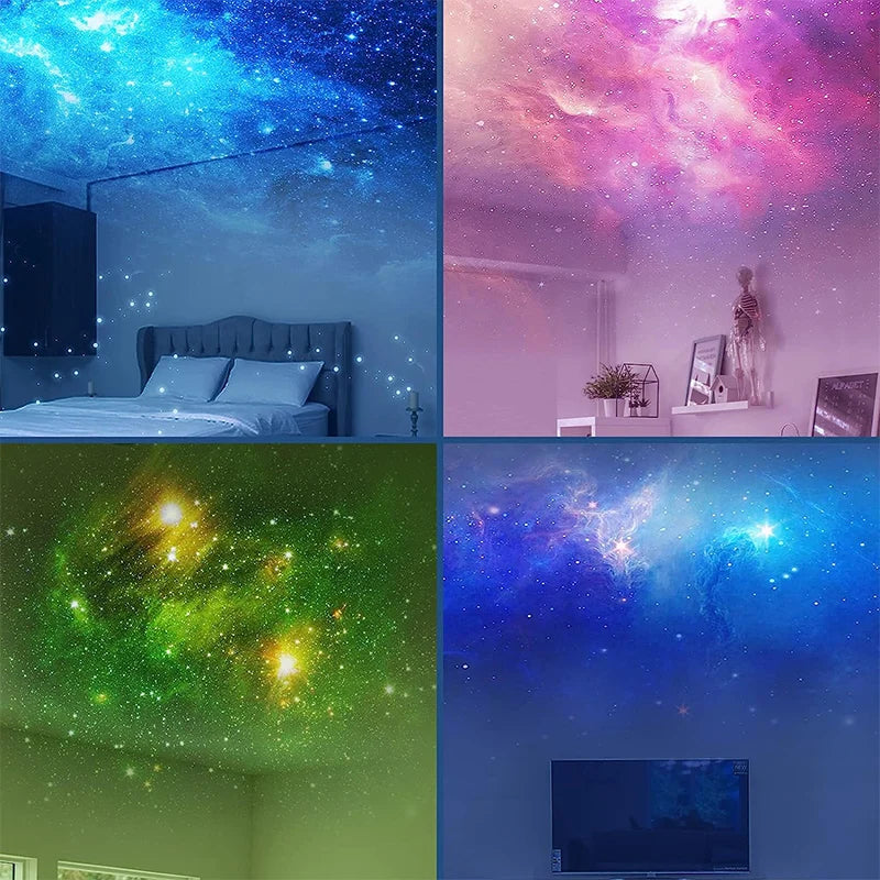 Astronauta Projetor De Luz Das Galáxias e Estrelas